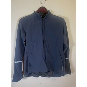 REI Softshell Jacket Womens Large Gray Lightweight Running Hiking ZipUp Gorpcore